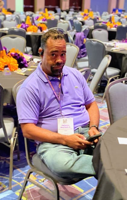 Alphonso at the conference